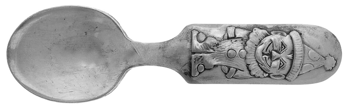 FAP7 (Silverplate) Straight Handle Baby Spoon by Fairfield Plate-1