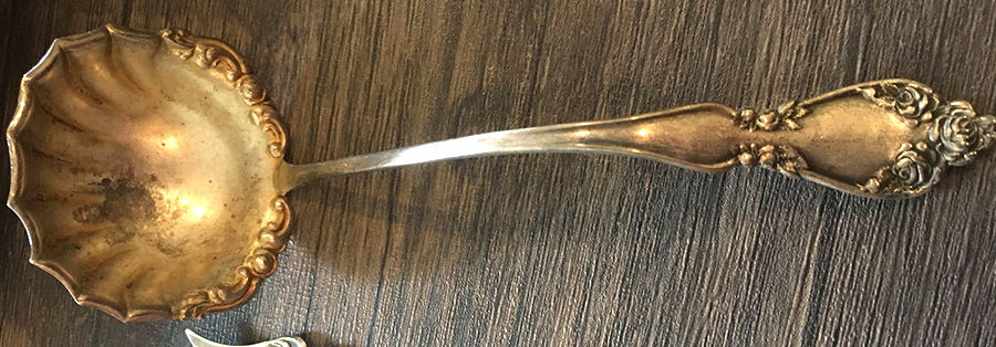 FSG1 (Sterling) Solid Piece Cream Ladle by F S Gilbert-1