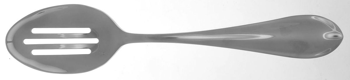 Forge (Stainless) Pierced Solid Serving Spoon by Fortessa-1
