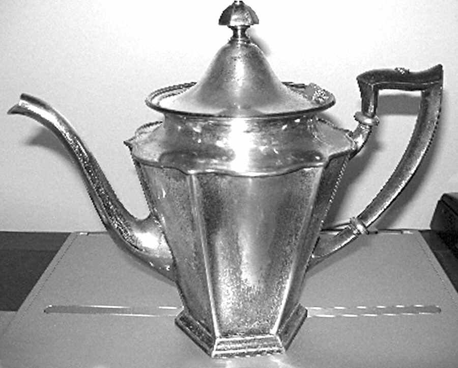 273 (Silverplate, Hollowware) Silverplate Coffee Pot by Forbes-1