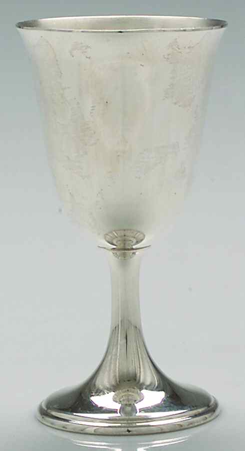 186 (Sterling, Hollowware) Water Goblet by Frank Smith-1