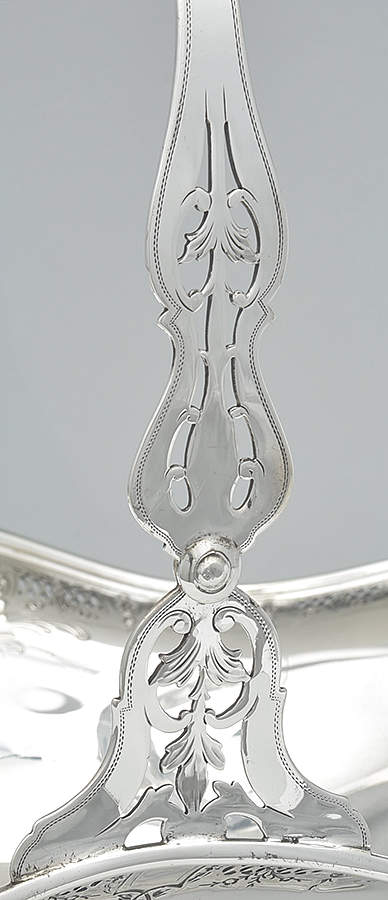 A163 (Sterling, Hollowware) Footed Handled Cake Basket by Frank Whiting-4