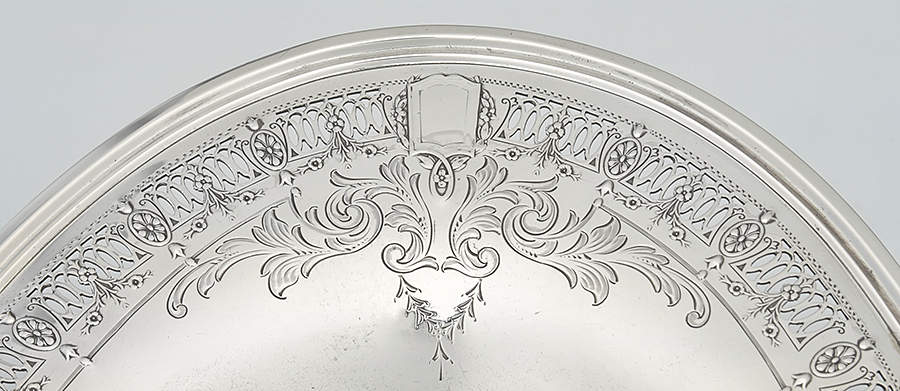 A163 (Sterling, Hollowware) Footed Handled Cake Basket by Frank Whiting-3