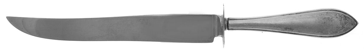 FWS20 (Sterling) Small Carving Knife W/Sterling Guard by Frank Whiting-1