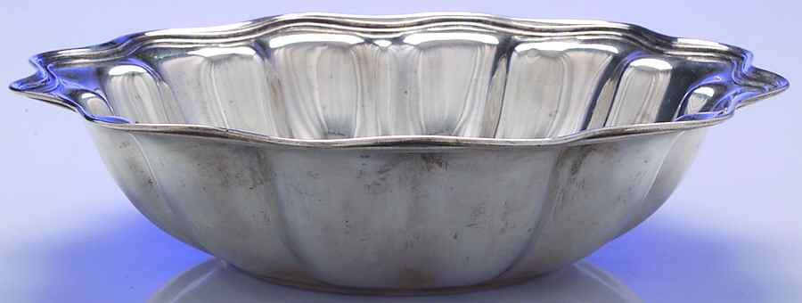 C266 (Sterling, Hollowware) 10" Ruffled Round Vegetable Bowl by Frank Whiting-1