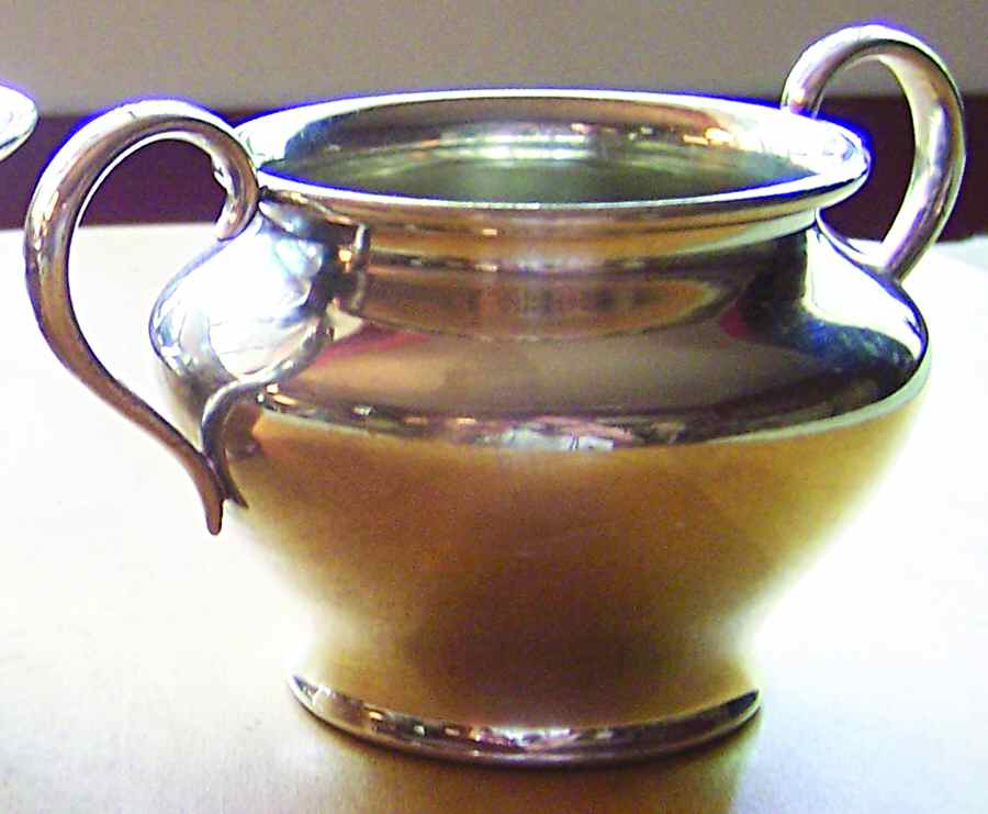 738 (Silverplate, Hollowware) Silverplate Open Sugar Bowl by Forbes-1