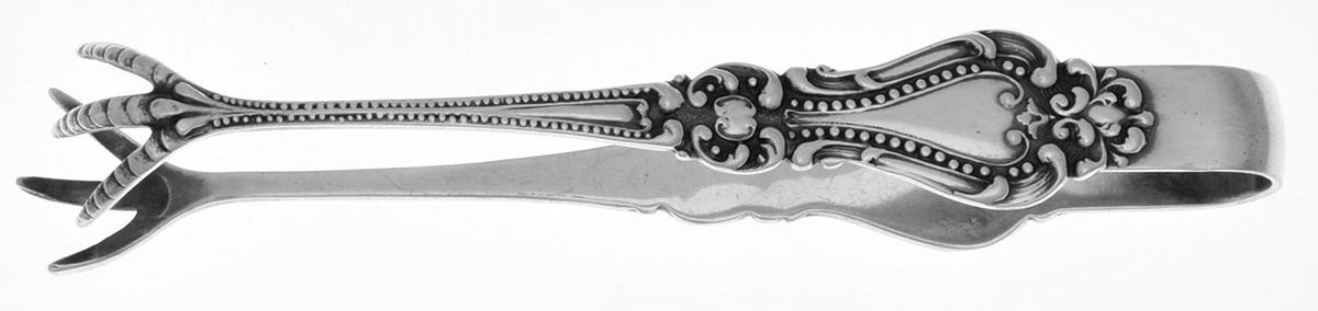 FSG15 (Sterling) Small Sugar Tongs by F S Gilbert-1