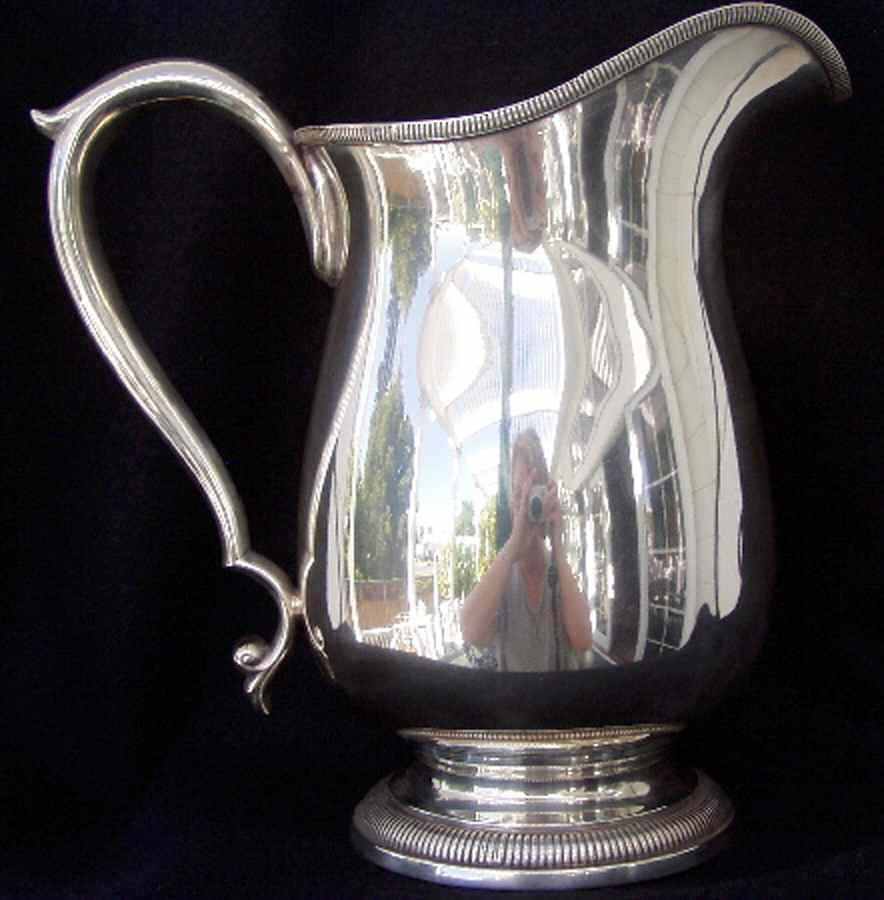 1904 (Sterling, Hollowware) Sterling Water Pitcher by Frank Whiting-1