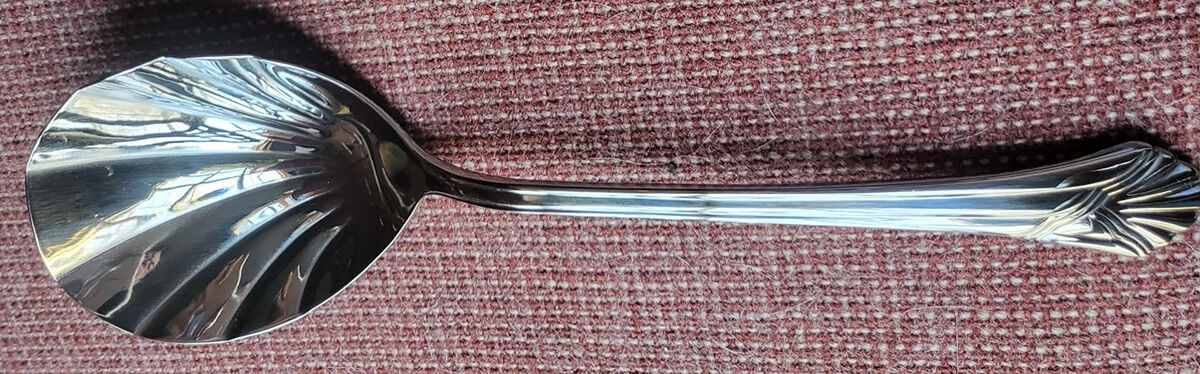 FTU16 (Stainless) Solid Serving Spoon by Fortunoff-1