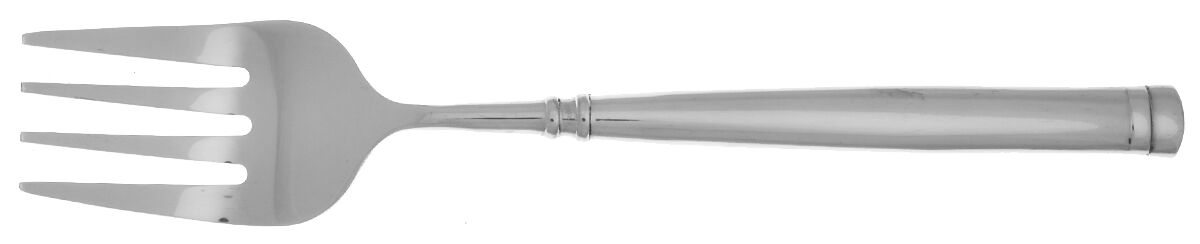 Stephanie (Stainless, Glossy) Medium Solid Cold Meat Serving Fork by Farberware-1