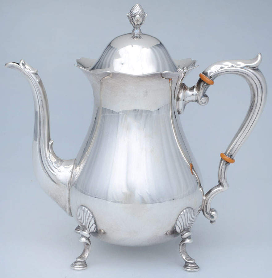 Jack Shepard (Silverplate, Hollowware) Silverplate Coffee Pot by Fisher Silversmiths-1