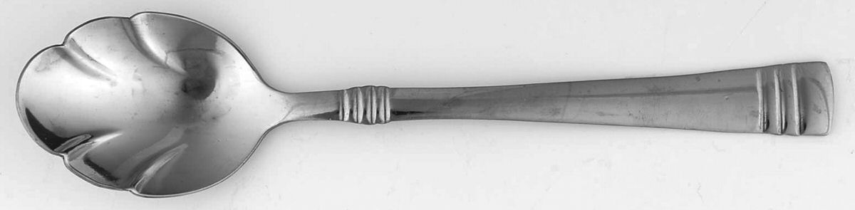 Triad (Stainless) Sugar Shell Spoon by Farberware-1