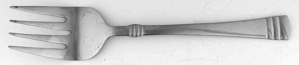 Triad (Stainless) Medium Solid Cold Meat Serving Fork by Farberware-1