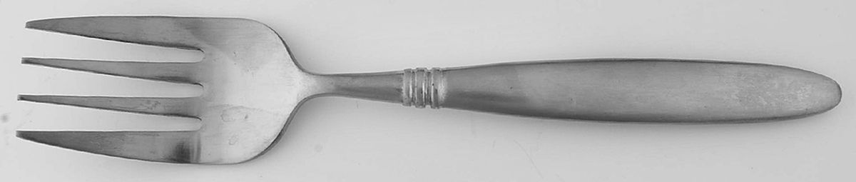 Katie (Stainless) Medium Solid Cold Meat Serving Fork by Farberware-1