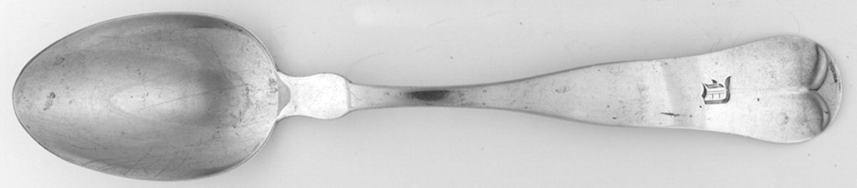 Coin Silver Flatware Tablespoon (Serving Spoon) by Farrington & Hunnewell-5