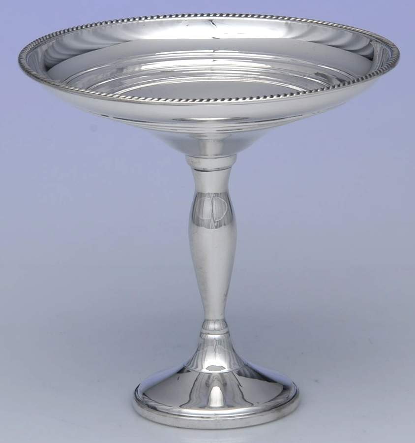 932 (Sterling, Hollowware) Weighted Round Compote (Height X Width) by Fisher Silversmiths-1