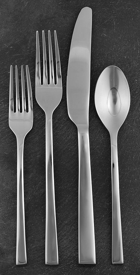 Chive (Stainless) 4 Piece Place Setting by Food Network-1