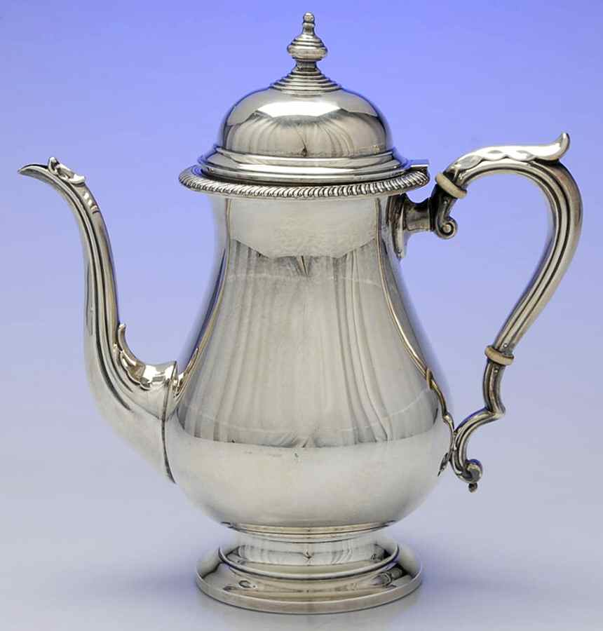Kent (Sterling, Hollowware) Coffee Pot by Fisher Silversmiths-1