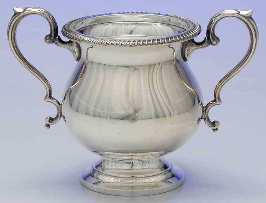 Kent (Sterling, Hollowware) Sugar Bowl No Lid by Fisher Silversmiths-1