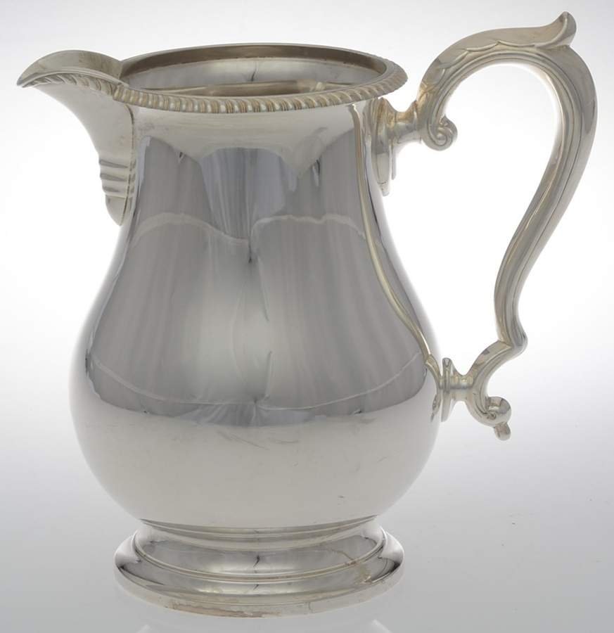 Kent (Sterling, Hollowware) Sterling Water Pitcher by Fisher Silversmiths-1