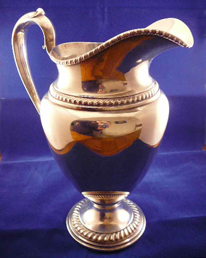 1962 (Sterling, Hollowware) Sterling Water Pitcher by Frank Whiting-1