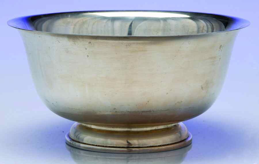Paul Revere Reproduction (Sterling, Hollowware) 8" Paul Revere Bowl by Fisher Silversmiths-1