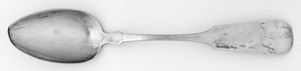 Coin Silver Flatware Tablespoon (Serving Spoon) by Farrington & Hunnewell-4