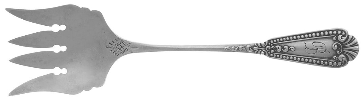 FES10 (Sterling) Large Solid Tined Sardine Serving Fork by Fessenden-1