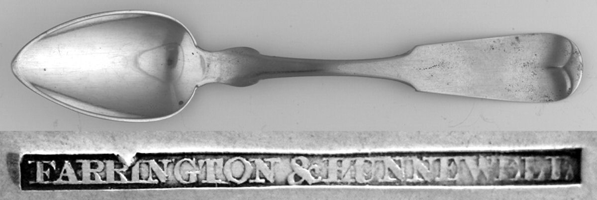 Coin Silver Flatware Teaspoon by Farrington & Hunnewell-1