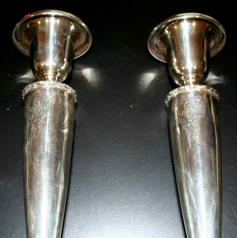 B870 (Sterling, Hollowware) Sterling Candlestick by Frank Whiting-1
