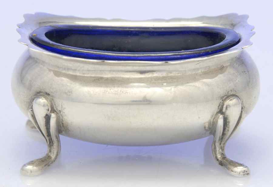 498 (Sterling, Hollowware) Master Open Salt by Fisher Silversmiths-1