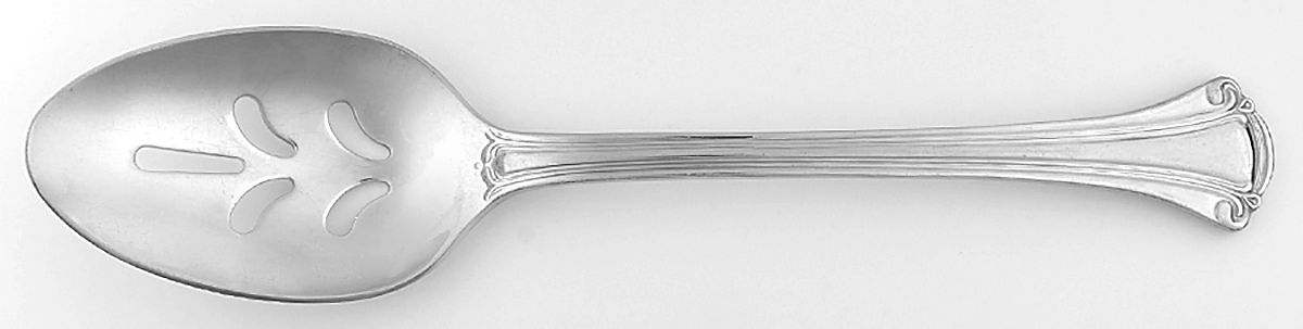 FTU22 (Stainless) Pierced Tablespoon (Serving Spoon) by Fortunoff-1