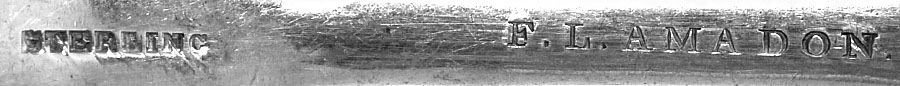 FDL1 (Sterling) Monogram Teaspoon by Fred Leander Amadon-1