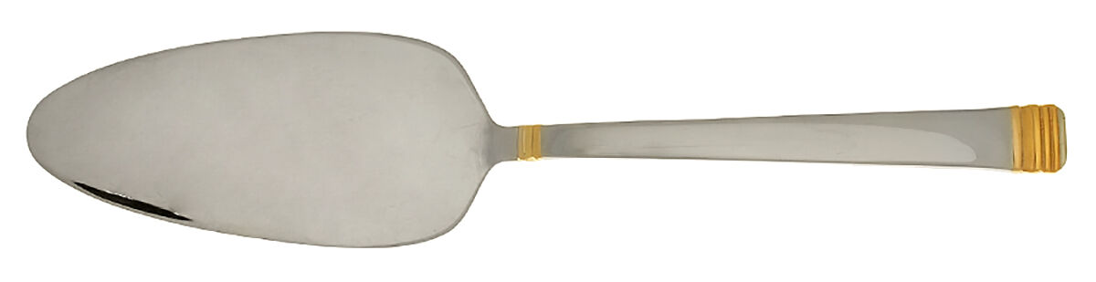 Encore (Stainless, Gold Accent) All Stainless Pie Server by Fortunoff-1