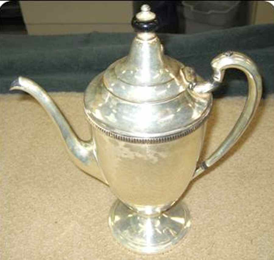 1760 (Silverplate, Hollowware) Silverplate Coffee Pot by Friedman-1