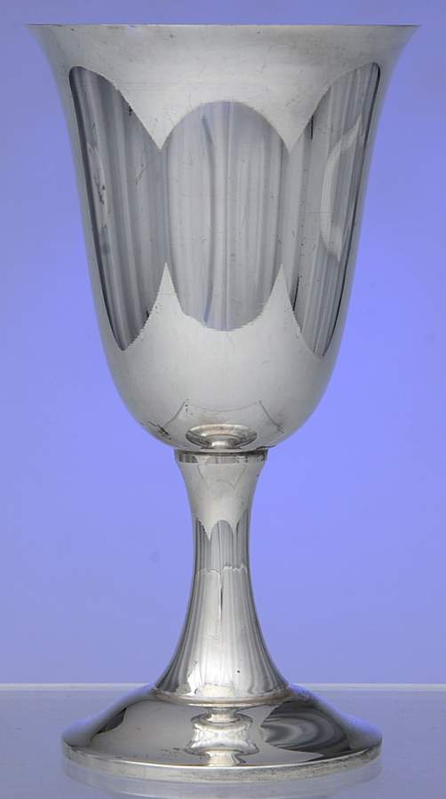 303 (Sterling, Hollowware) Water Goblet by Fisher Silversmiths-1