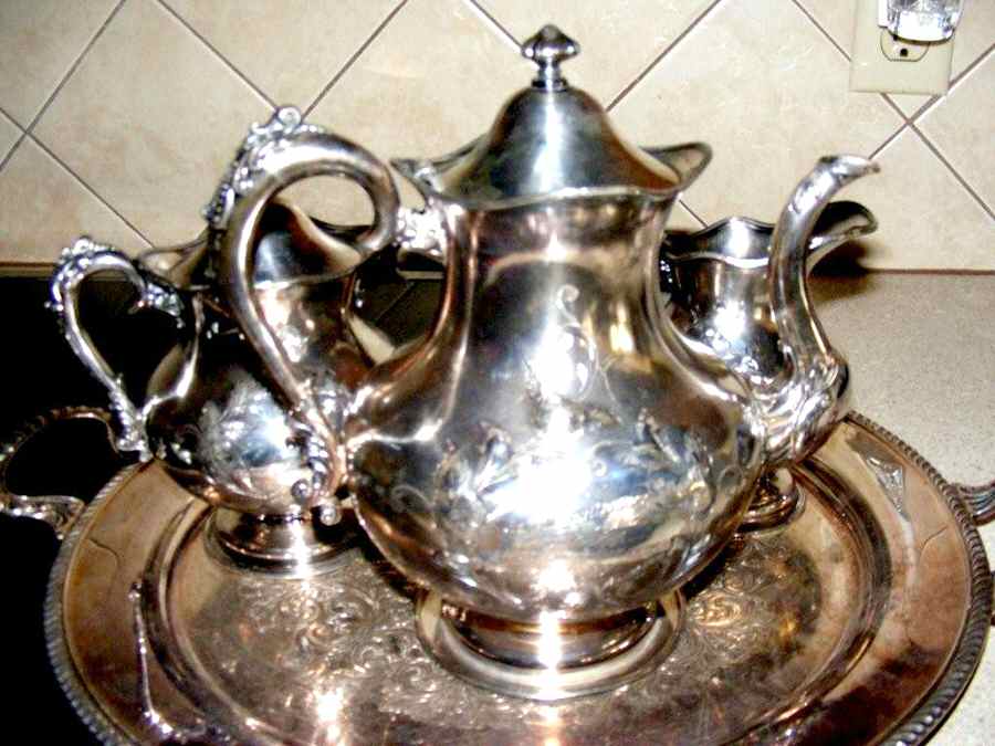 204 (Silverplate, Hollowware) Silverplate Coffee Pot by Forbes-1