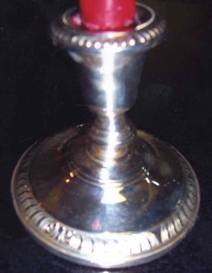 272 (Sterling, Hollowware) Weighted Console Candleholder by Frank Whiting-1