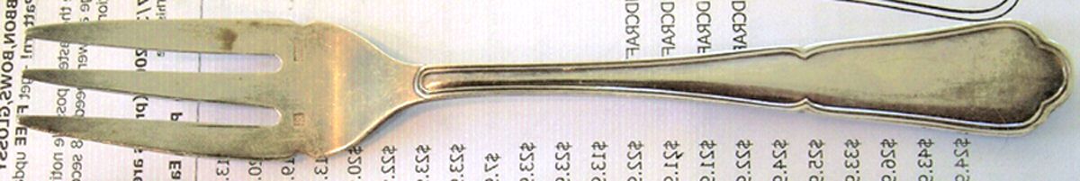 FRQ8 (Silverplate) Individual Solid Fish Fork by Frionnet Francois & Co-1
