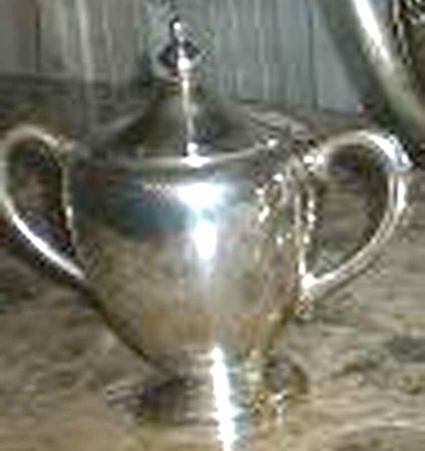 2315 (Sterling, Hollowware) Sugar Bowl & Lid by Fisher Silversmiths-1