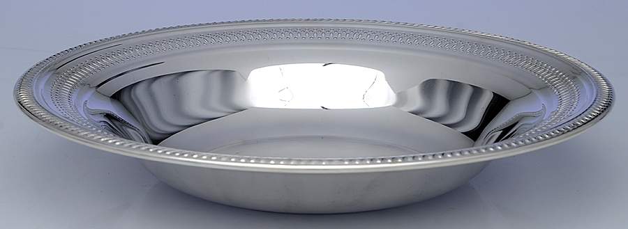 1904 (Silverplate, Hollowware) 12" Round Flat Centerpiece by F B Rogers-1
