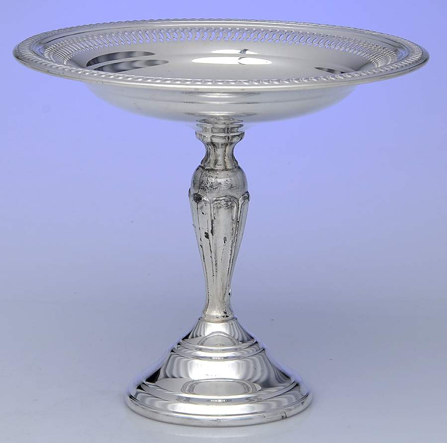 1904 (Silverplate, Hollowware) Round Compote (Height X Width) by F B Rogers-1