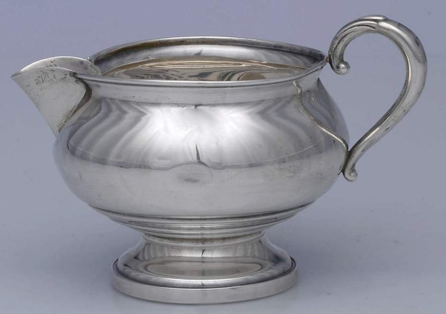 732 (Sterling, Hollowware) Weighted Mini Creamer by Fisher Silversmiths-1