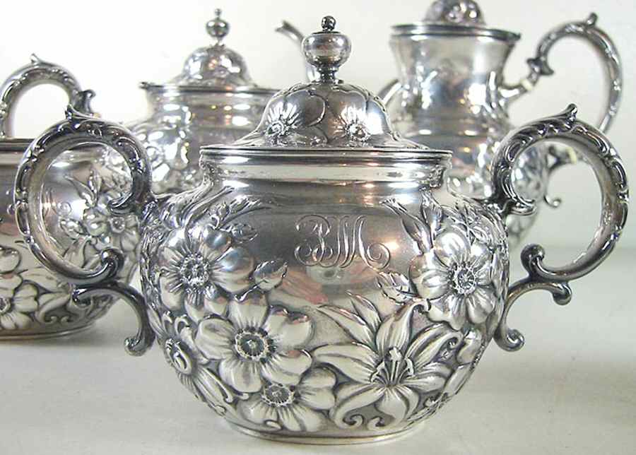 5976 (Sterling, Hollowware) Sugar Bowl & Lid by Frank Whiting-1