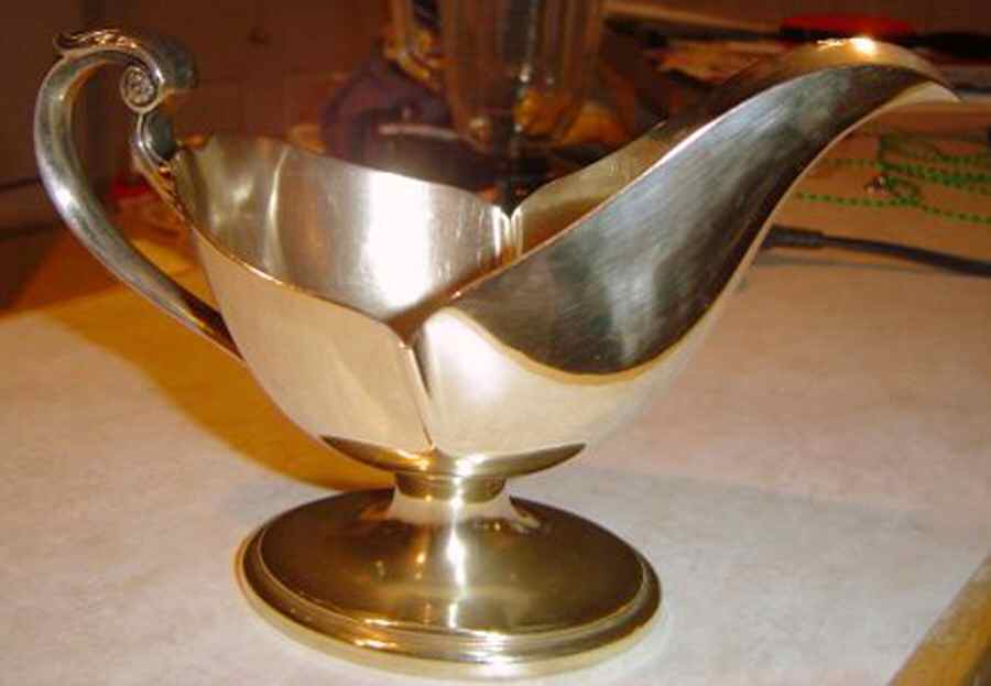 2457 (Silverplate, Hollowware) Plated Gravy Boat No Underplate by Farber Brothers-1
