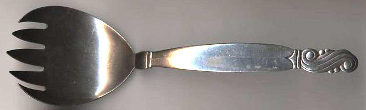 FWS36 (Sterling) Solid Salad Serving Fork by Frank Whiting-1