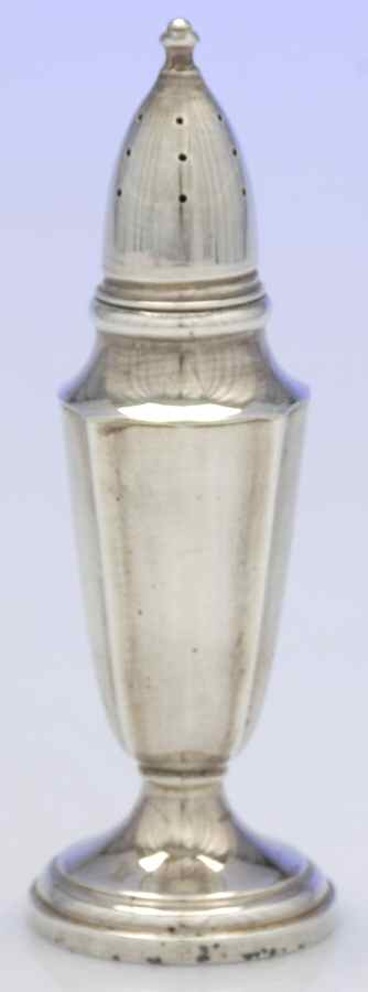 453 (Sterling, Hollowware) Weighted Salt Shaker by Fisher Silversmiths-1