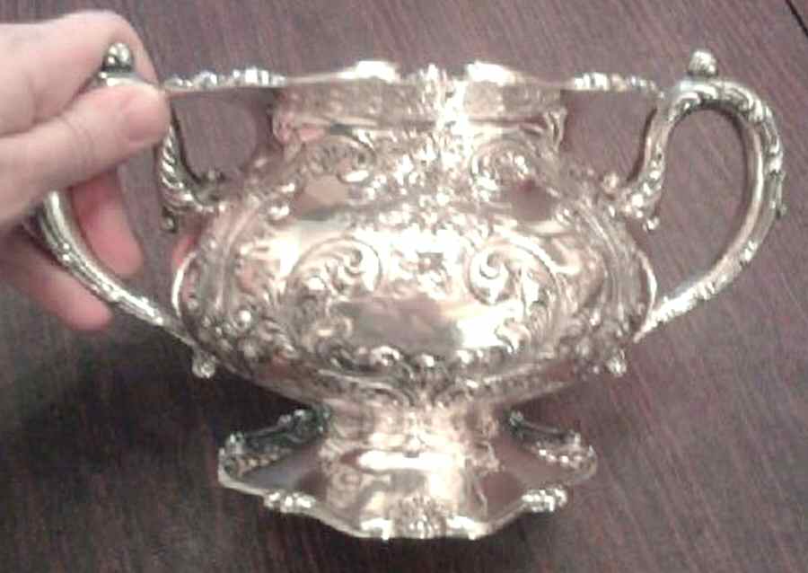 6727 (Sterling, Hollowware) Sugar Bowl No Lid by Frank Whiting-1