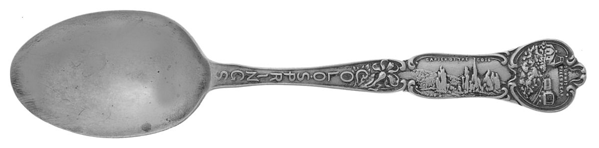 States & Cities Souvenir Spoons(Sterling) Colorado Teaspoon by Fessenden-1