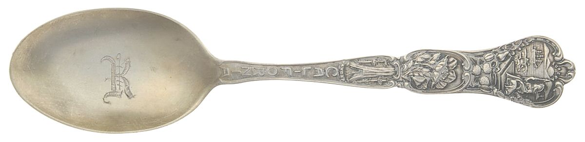 States & Cities Souvenir Spoons(Sterling) California Five O'Clock Spoon by Fessenden-1